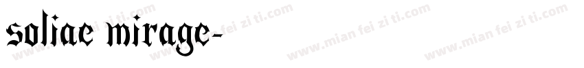 soliae mirage字体转换